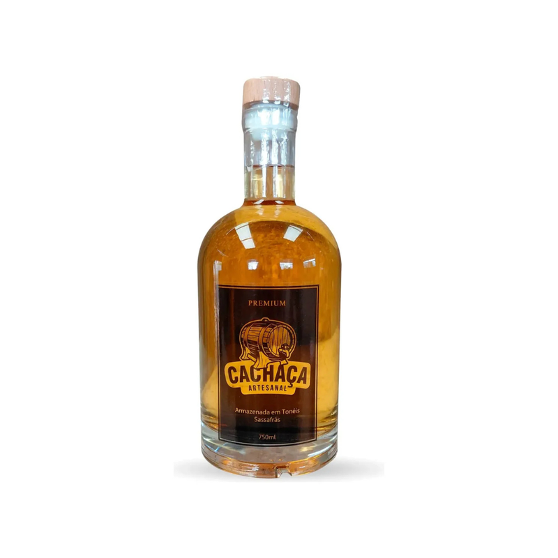 Cachaça Premium Artesanal Envelhecida Tonel Sassafrás 750ML