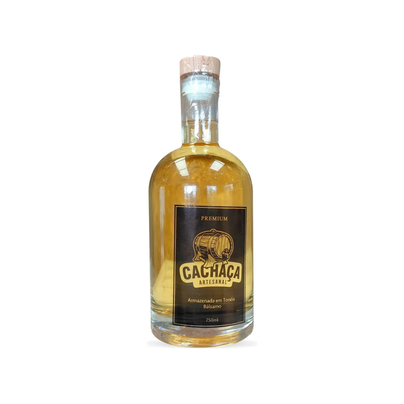 Cachaça Premium Artesanal Envelhecida Tonel de Bálsamo 750ML