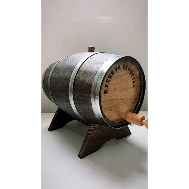 BARRIL ENVELHECIDO DE CARVALHO 5 LITROS CACHAÇA PINGA WHISKY GIM