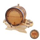 Barril Corote Tonel de Amburana 5 litros Cachaça Pinga Whisky Vinho Gim com 6 copos