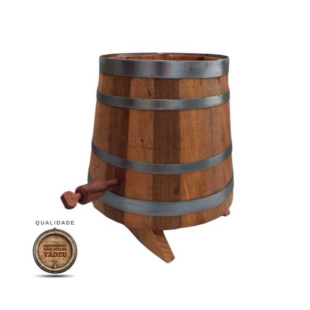 Dorna Carvalho 5 litros para armazenar cachaça pinga whisky gim uisque vinho scotch