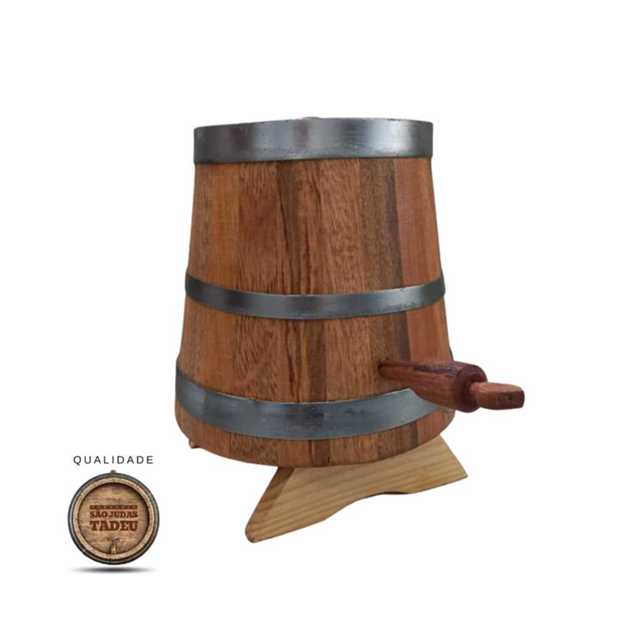 Dorna de Madeira Amburana 2,5 litros Cachaça Pinga Whisky Vinho Scoth.