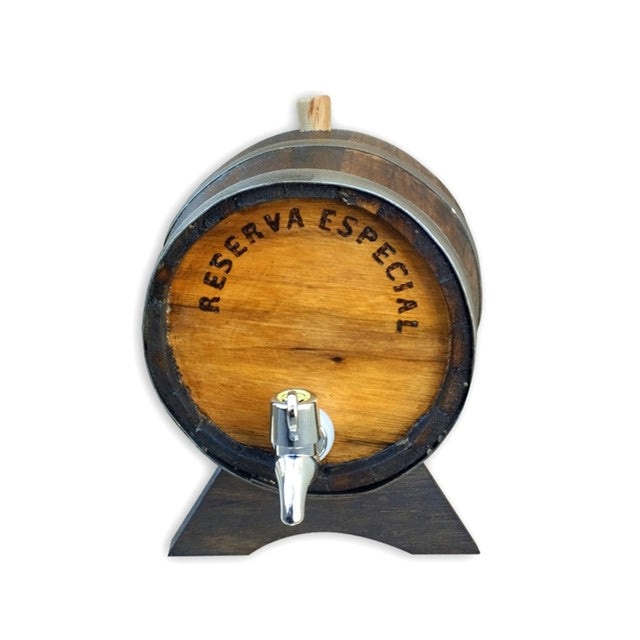 Barril Tonel Amburana Envelhecido 3 Litros Cachaça Pinga Whisky Torneira Luxo