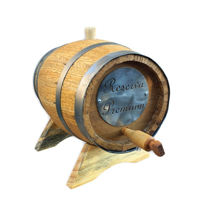 Barril Tonel Corote Amburana 3 litros Cachaça Pinga Whisky Reserva Premium