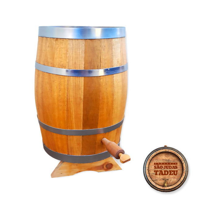 BARRIL DE CARVALHO 5 LITROS VERTICAL CACHAÇA PINGA WHISKY GIM